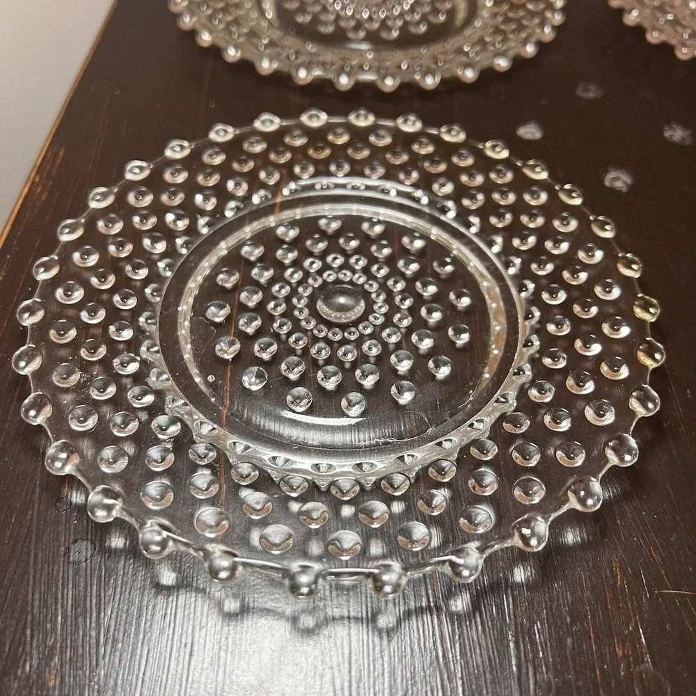Duncan & Miller Hobnail Clear Luncheon Bread & Butter Plate 6
